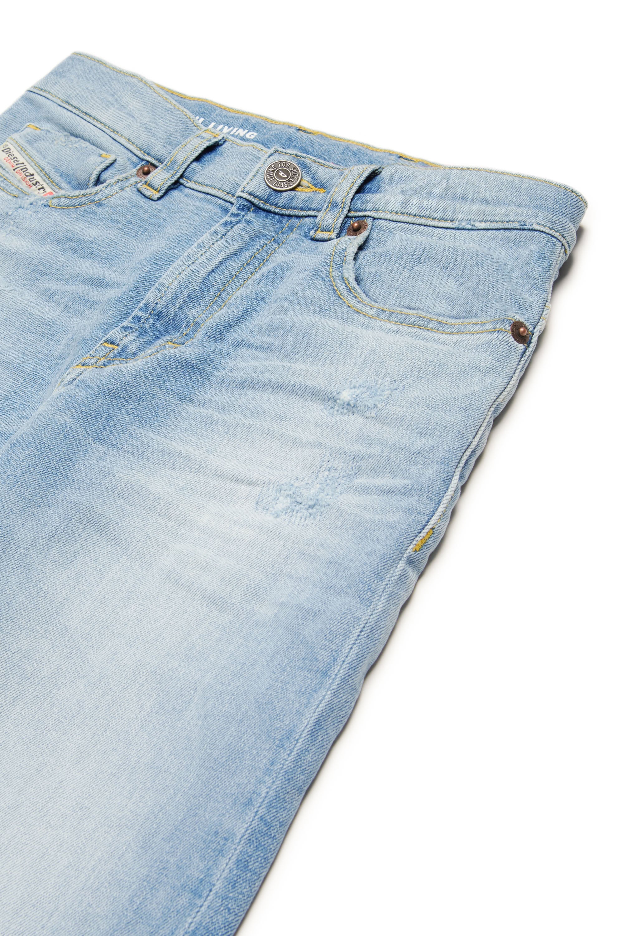 Washed denim trousers - Denim