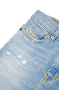 Washed denim trousers - Denim