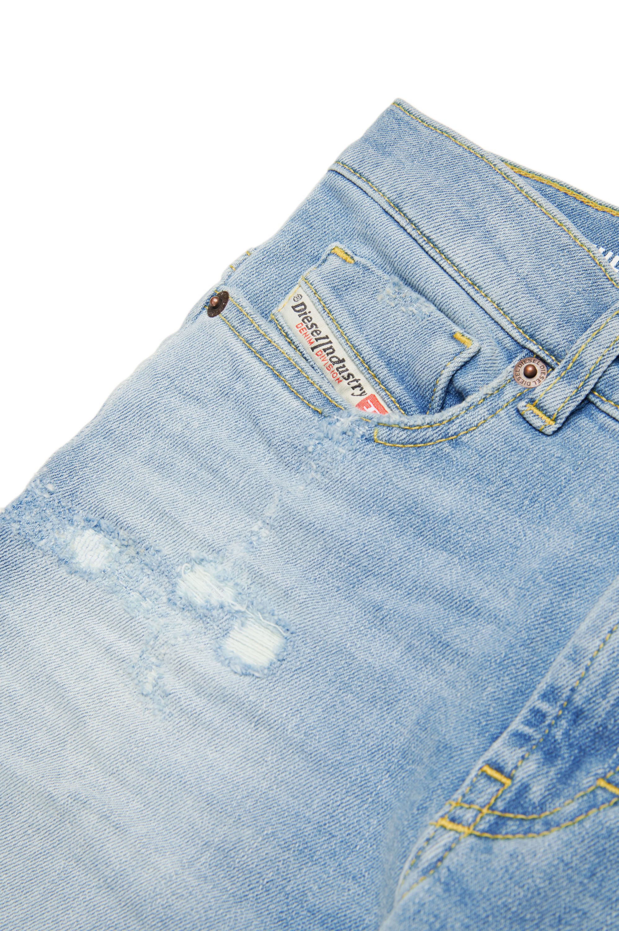 Washed denim trousers - Denim