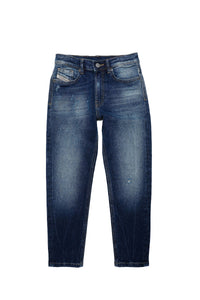 Pantalon délavé en denim - Denim