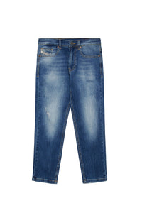 Pantalon délavé en denim - Denim