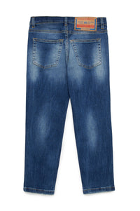 Pantalon délavé en denim - Denim