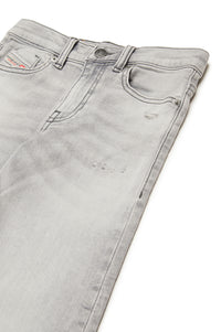 Pantalon délavé en denim - Denim Nero
