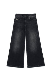 Pantalon délavé en denim - Denim Nero