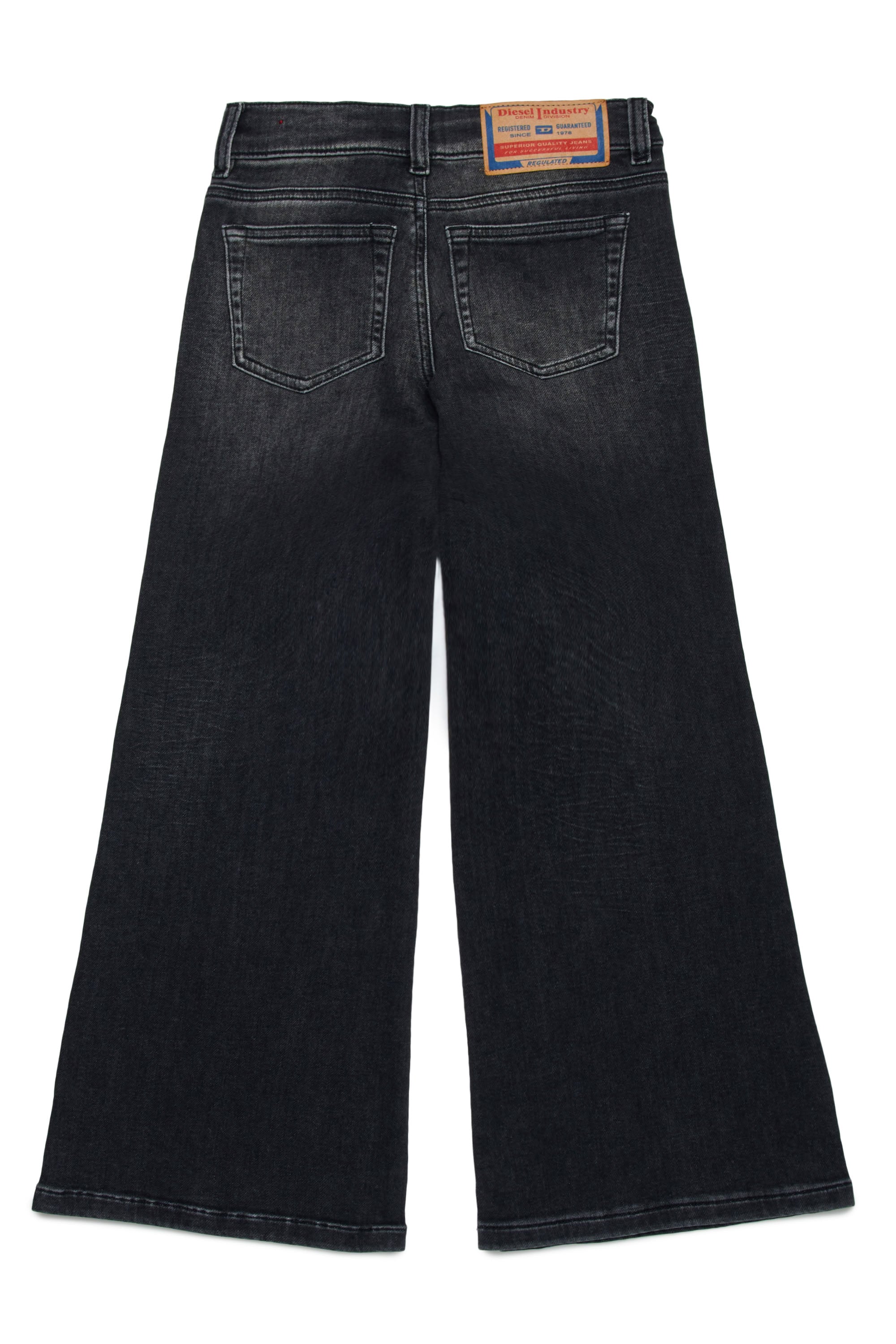 Pantalon délavé en denim - Denim Nero