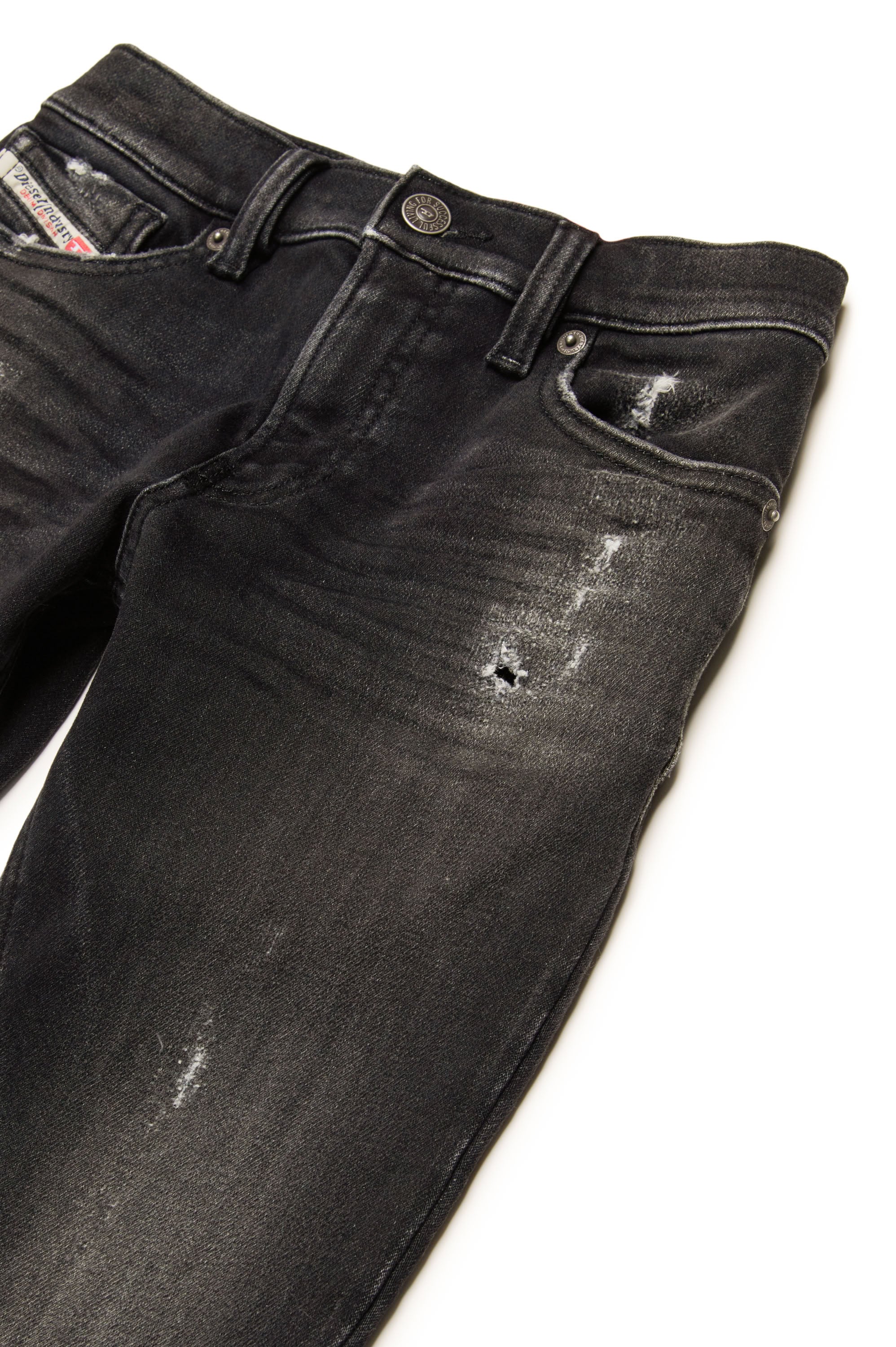 Pantalon délavé en denim - Denim Nero