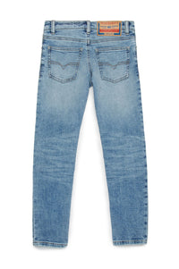 Pantalon délavé en denim - Denim