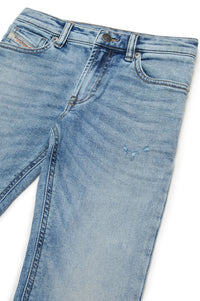 Pantalon délavé en denim - Denim