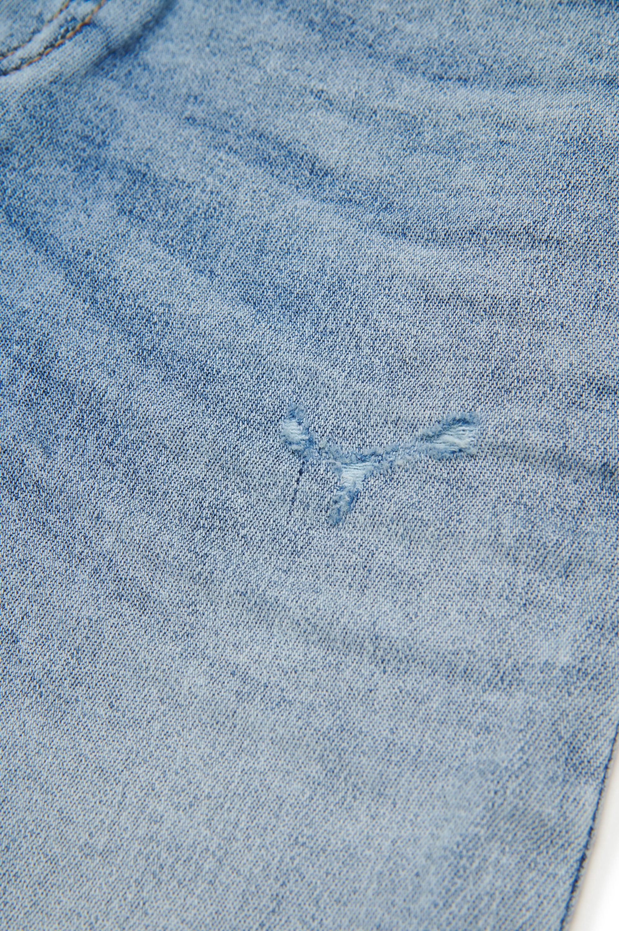 Pantalon délavé en denim - Denim