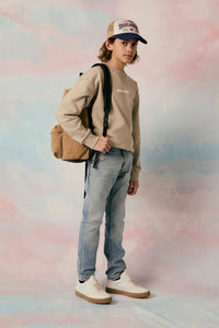 Pantalon délavé en denim - Denim