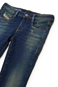Washed denim trousers - Denim