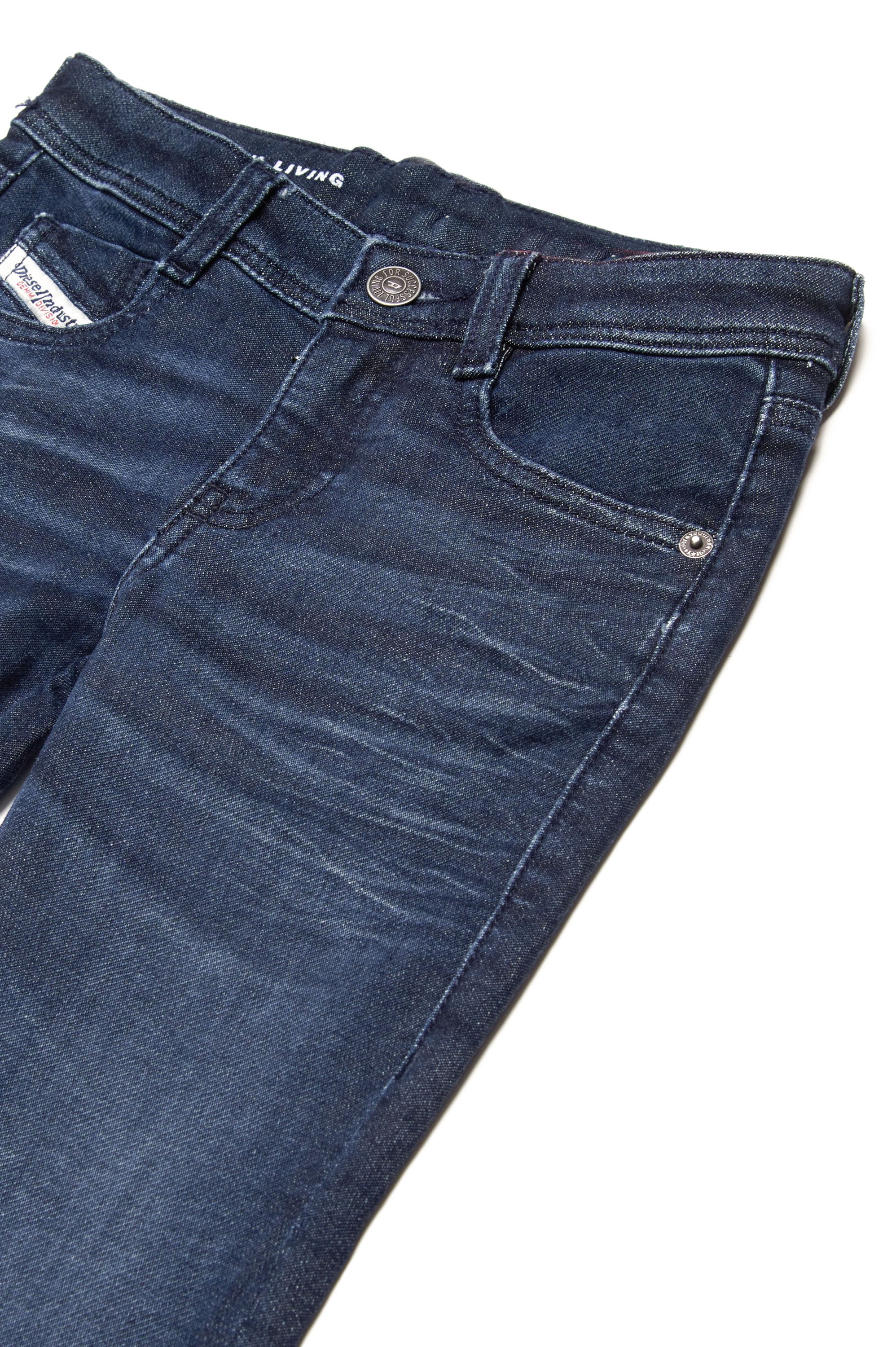 Pantalon délavé en denim - Denim