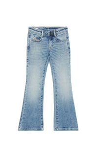 Pantalon délavé en denim - Denim