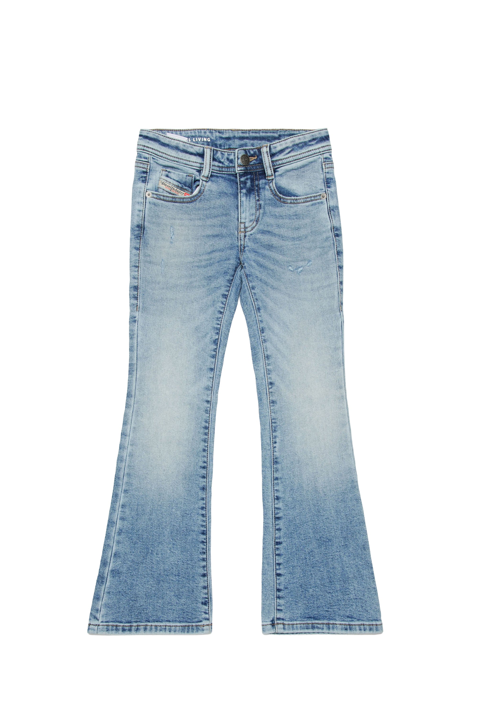 Pantalon délavé en denim - Denim