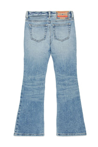 Pantalon délavé en denim - Denim