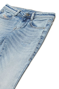 Pantalon délavé en denim - Denim