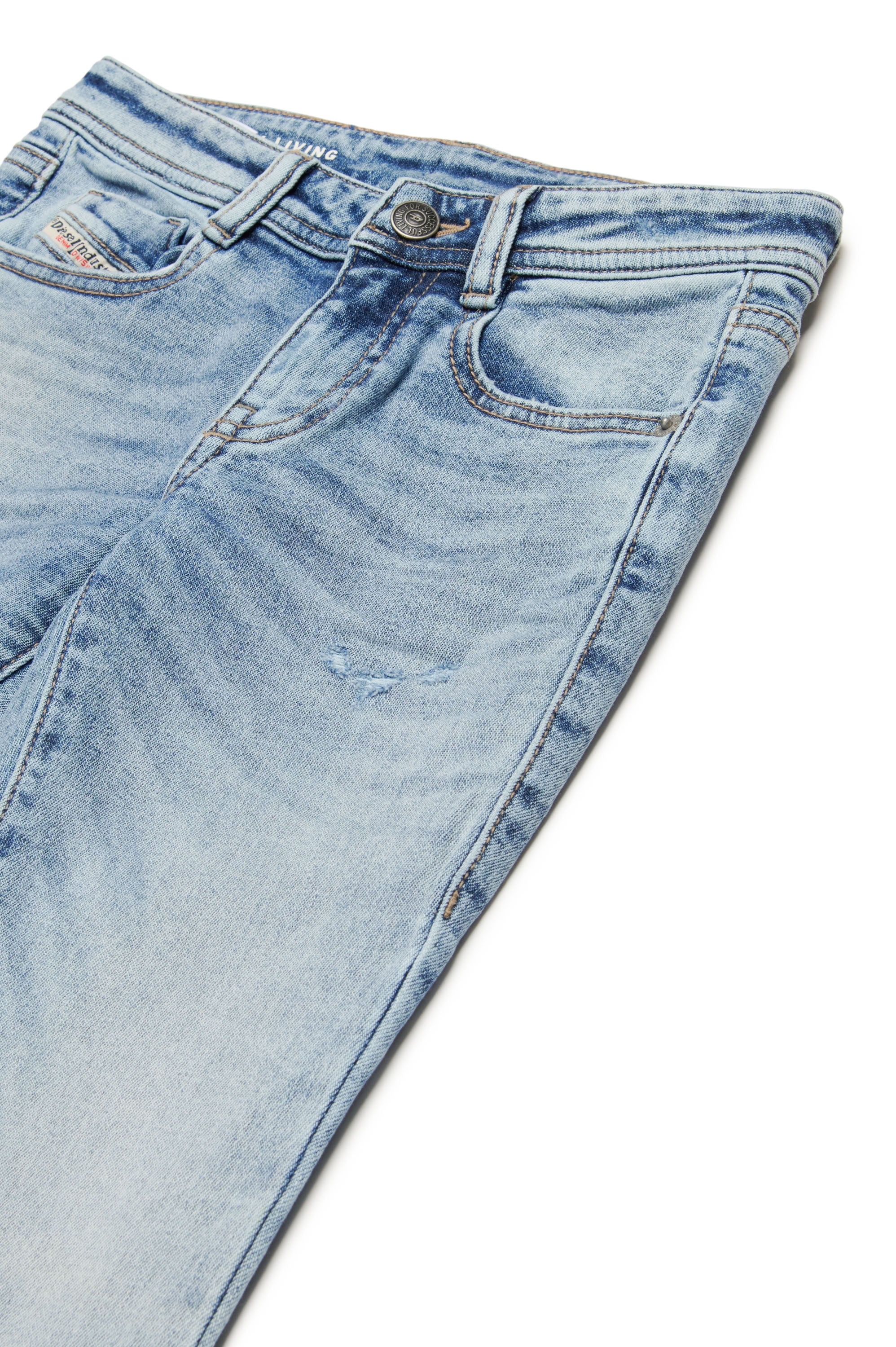 Pantalon délavé en denim - Denim