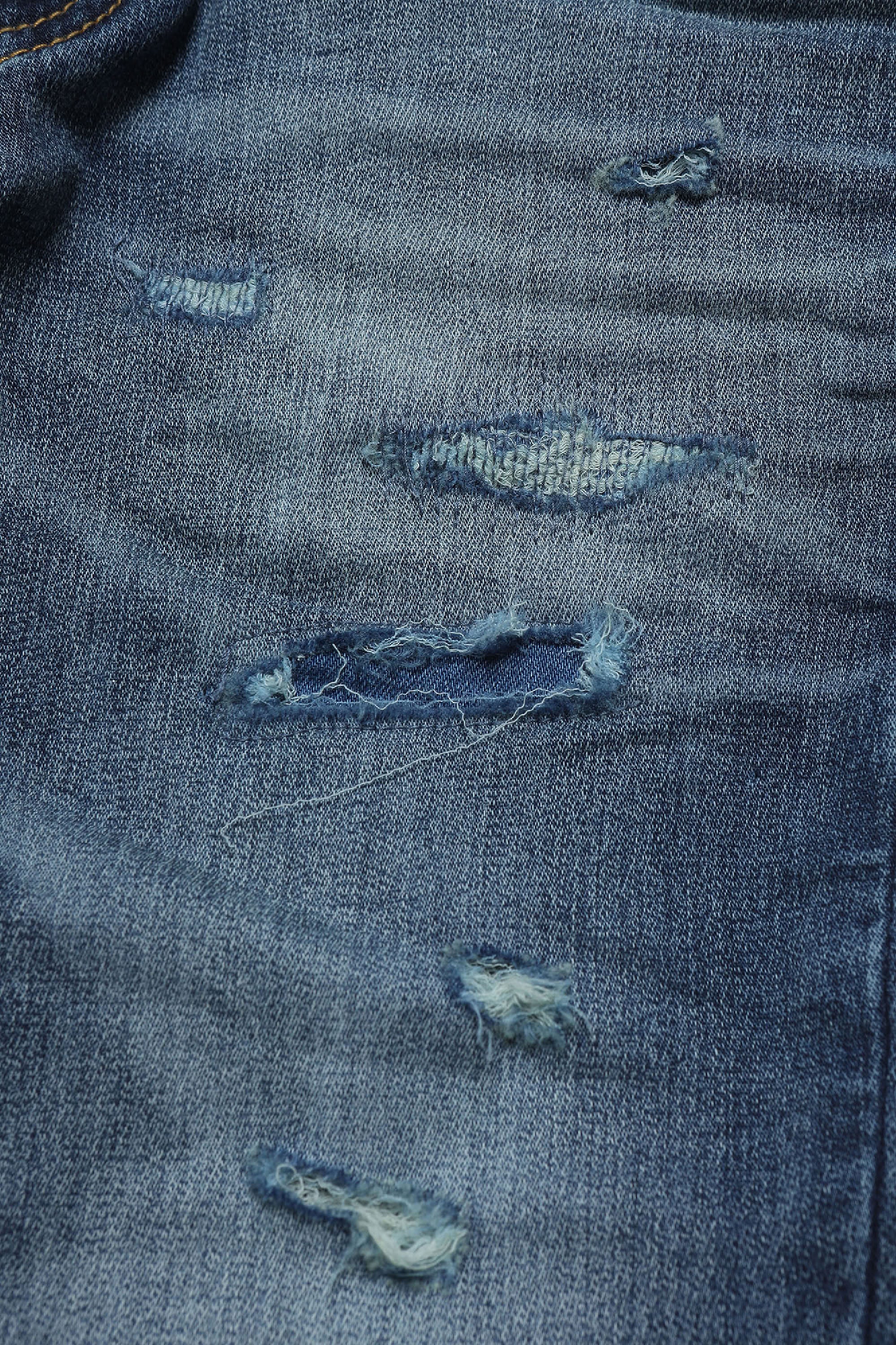 Pantalon délavé en denim - Denim