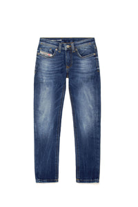 Pantalon délavé en denim - Denim