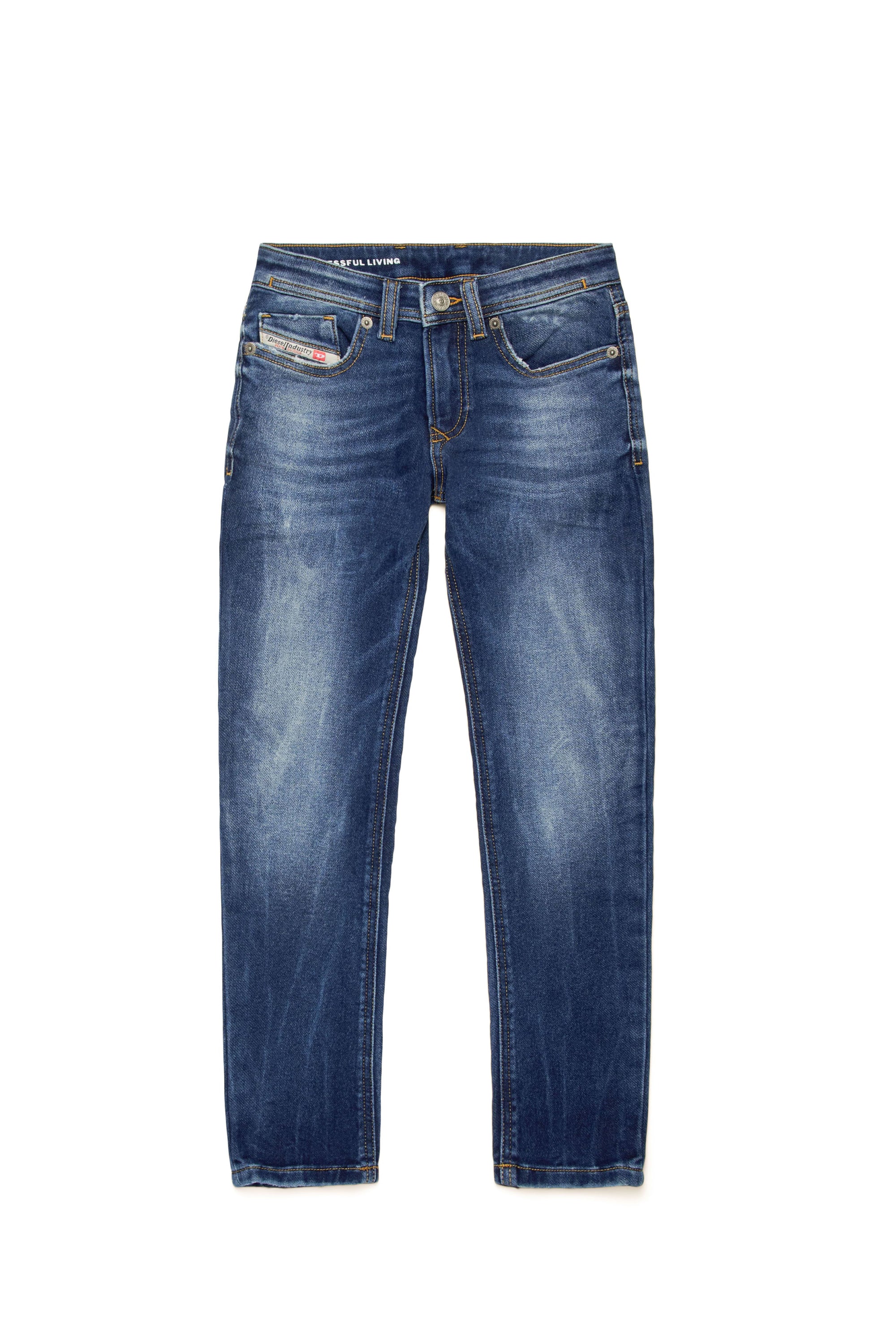 Pantalon délavé en denim - Denim