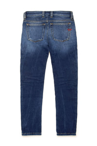 Pantalon délavé en denim - Denim