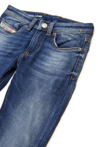 Pantalon délavé en denim - Denim