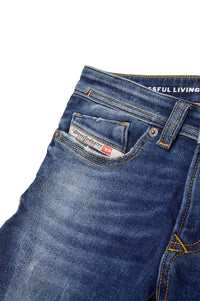 Pantalon délavé en denim - Denim