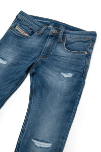 Pantalon délavé en denim - Denim