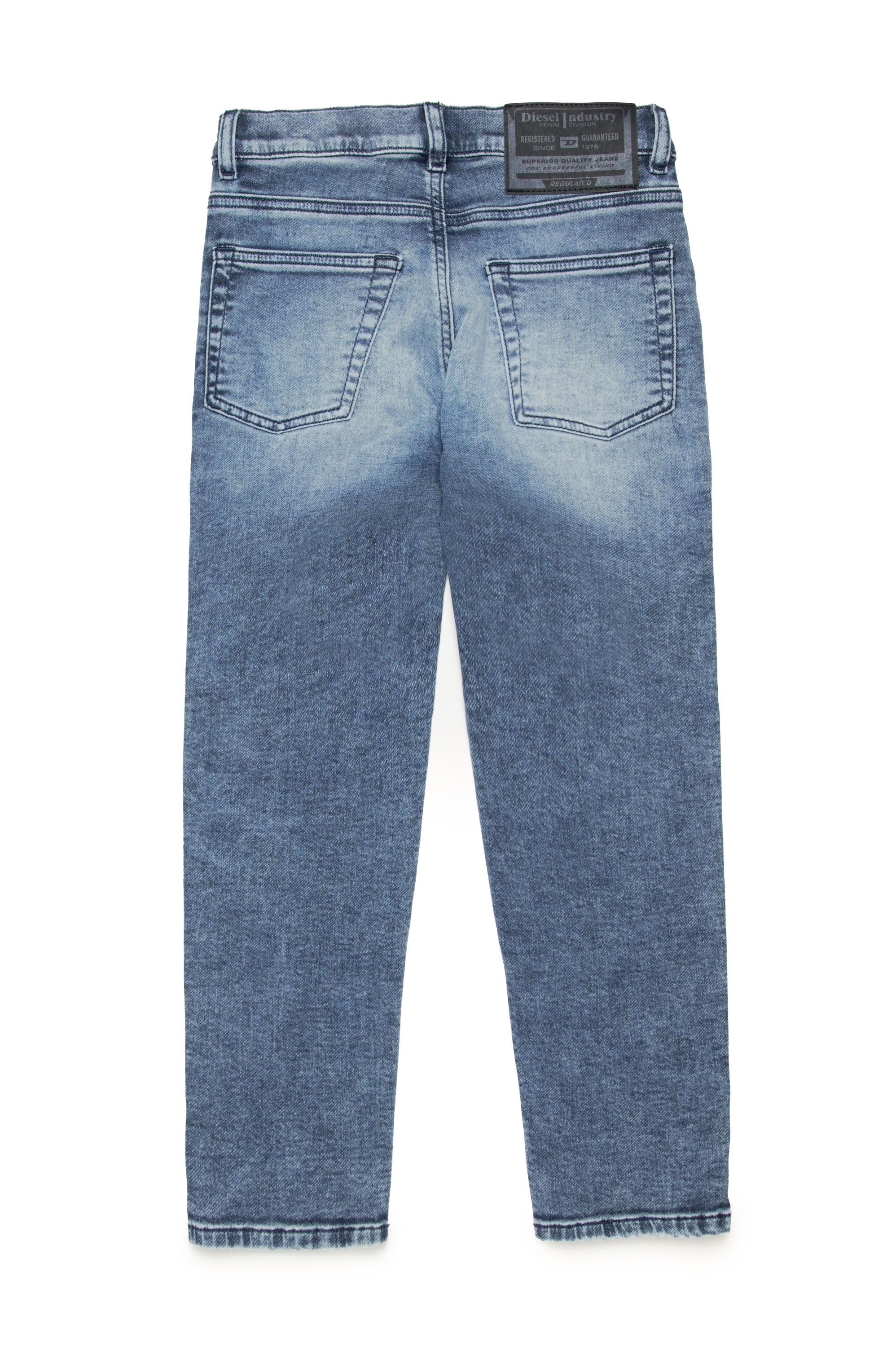 Pantalon délavé en denim - Denim