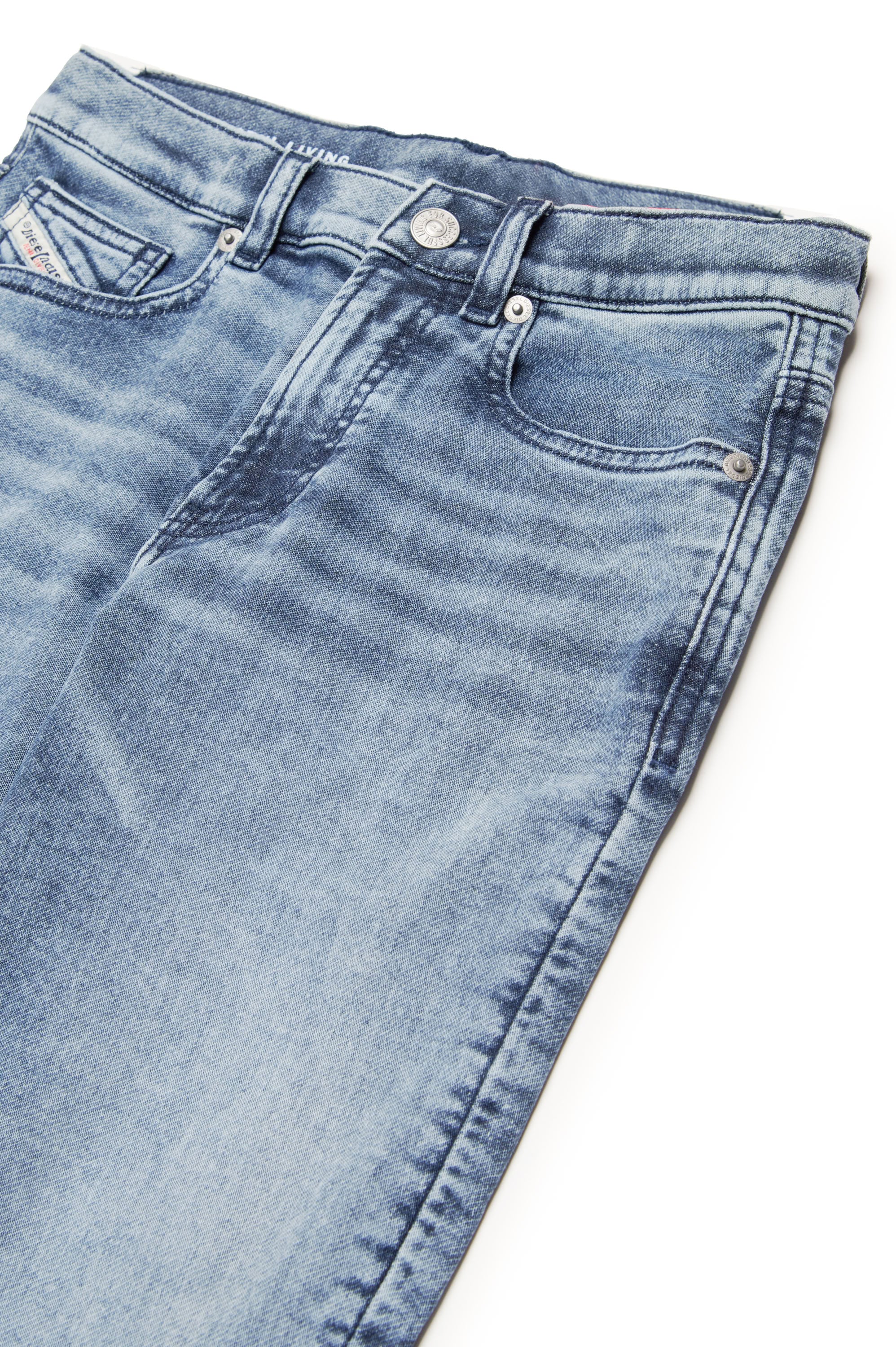 Pantalon délavé en denim - Denim
