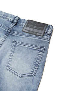 Pantalon délavé en denim - Denim