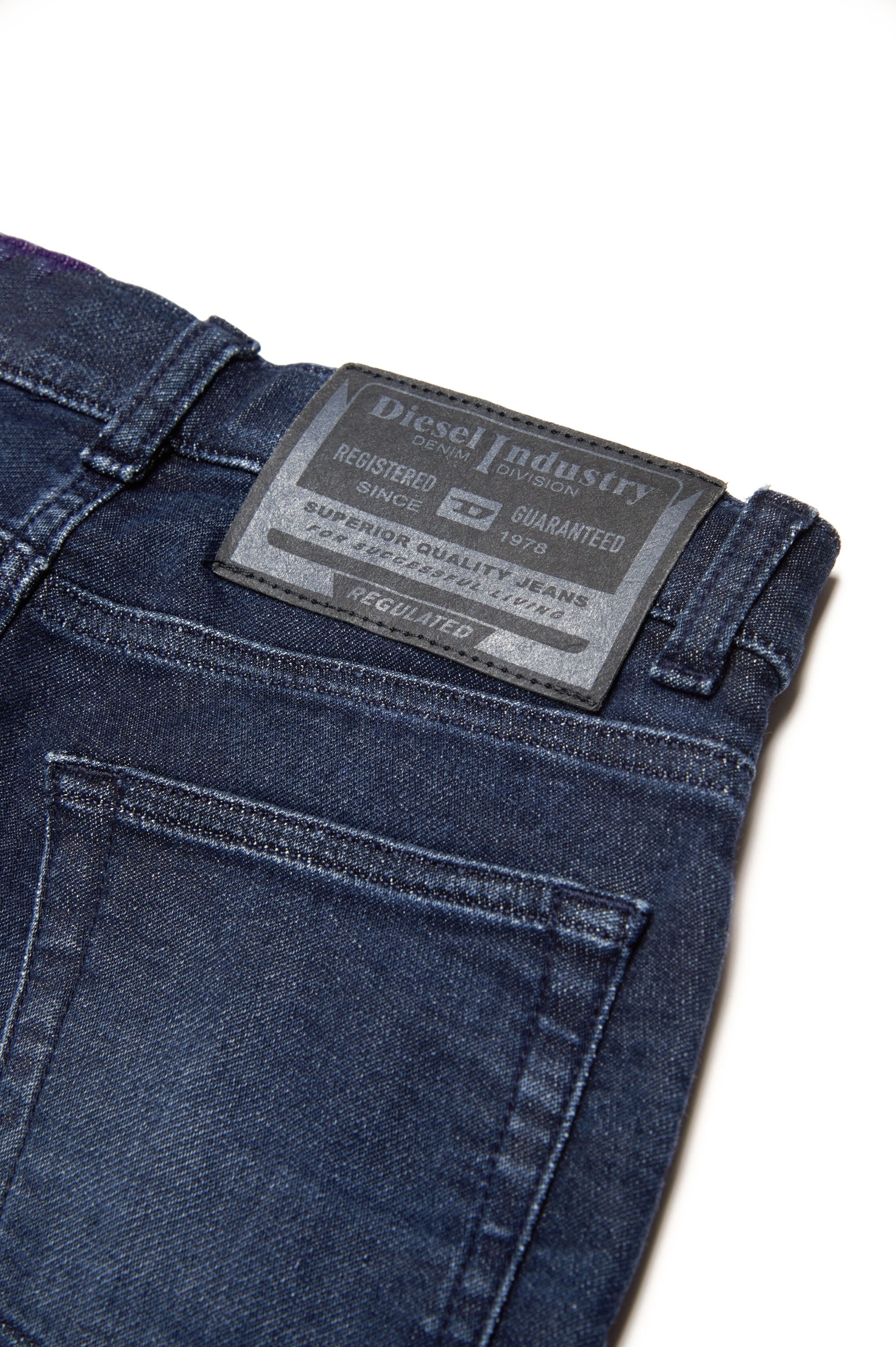 Pantalon délavé en denim - Denim