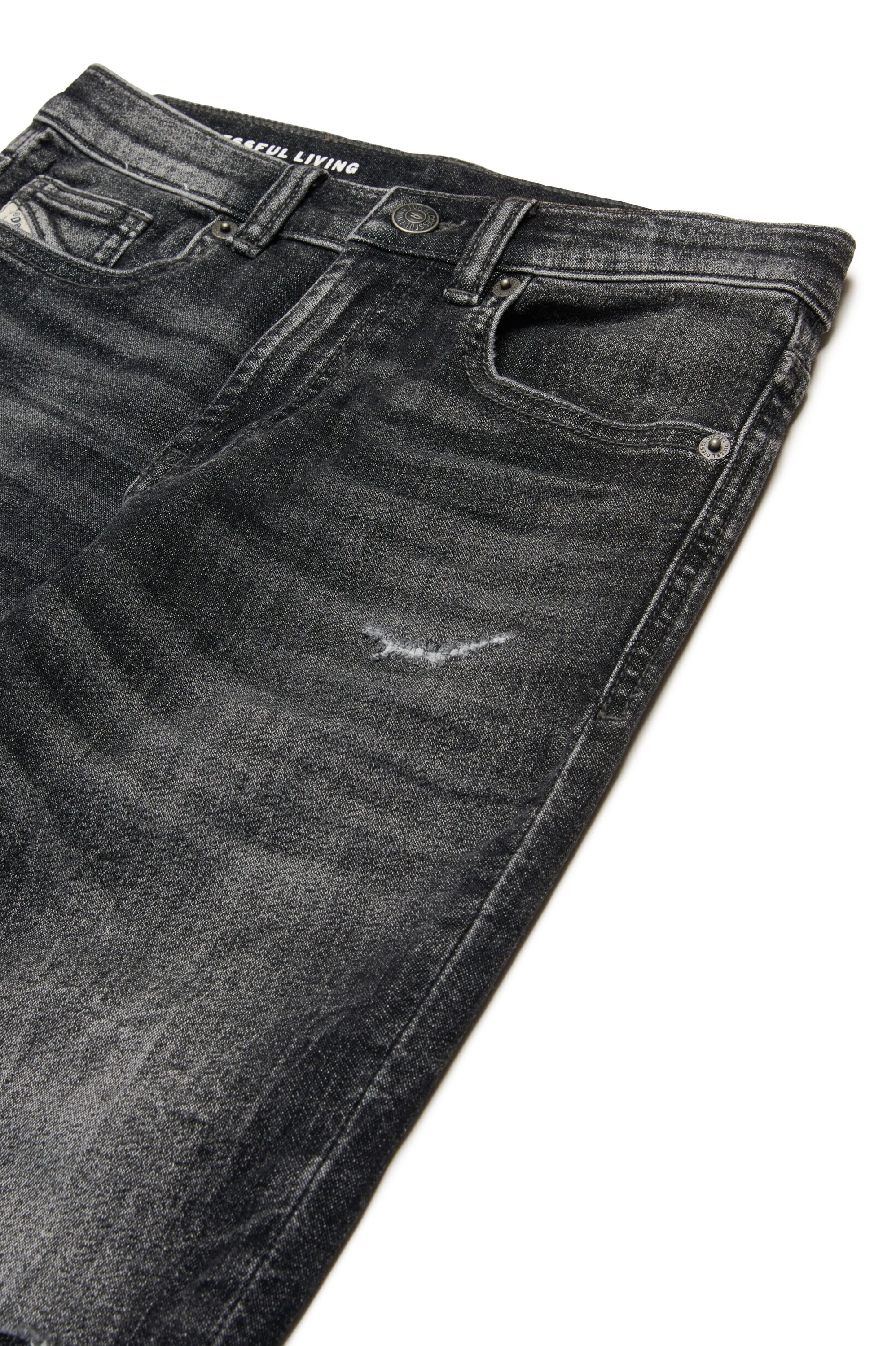 Pantalon délavé en denim - Denim Nero