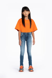 Washed denim trousers - Denim
