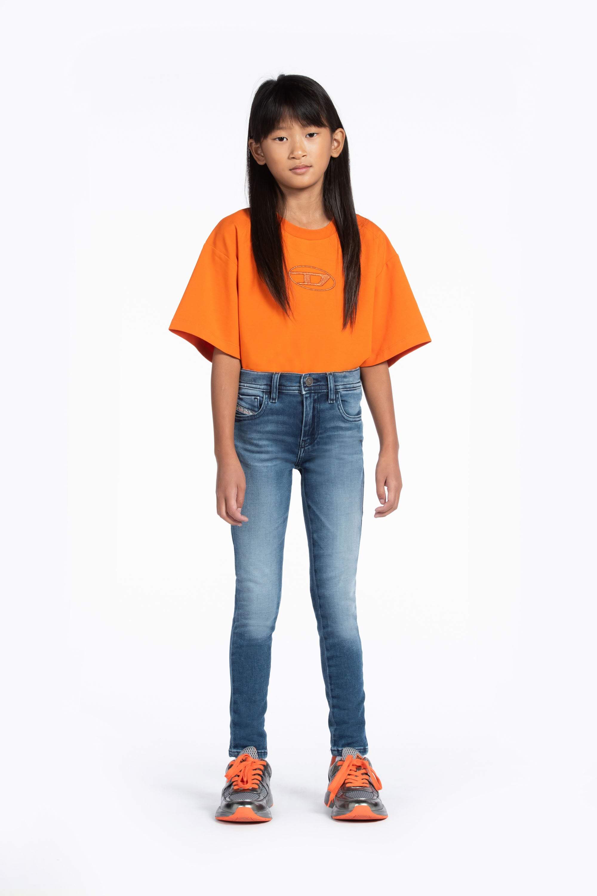 Washed denim trousers - Denim