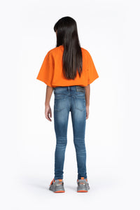 Washed denim trousers - Denim
