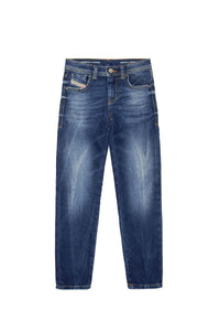 Washed denim trousers - Denim