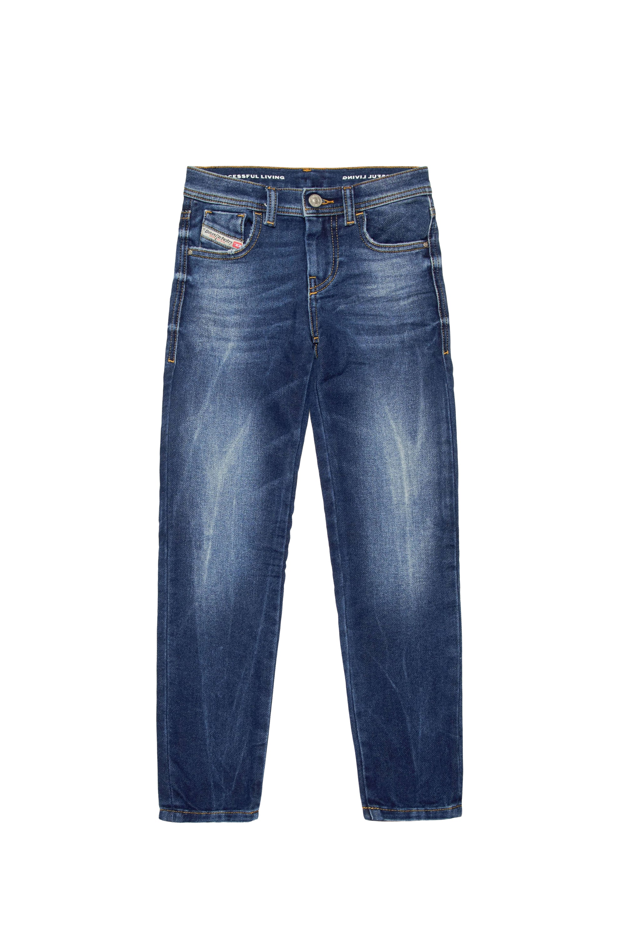 Washed denim trousers - Denim