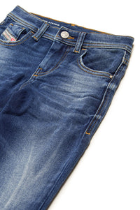 Washed denim trousers - Denim