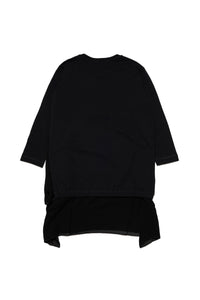 Asymmetric dress - Nero