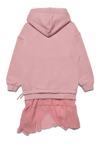 Asymmetric dress - Candy Pink
