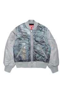 Bomber à poches zippées - Stone Gray