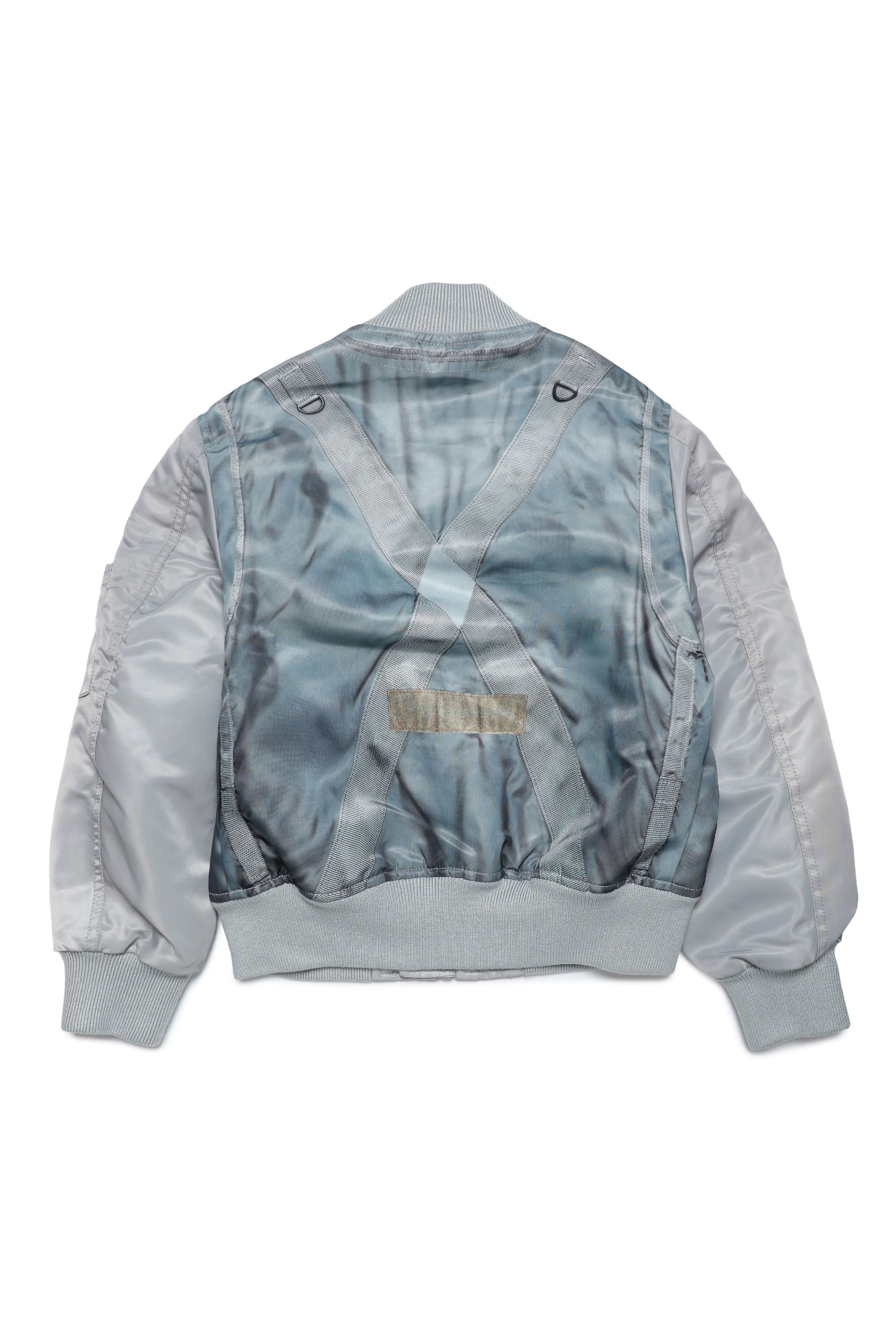 Bomber à poches zippées - Stone Gray