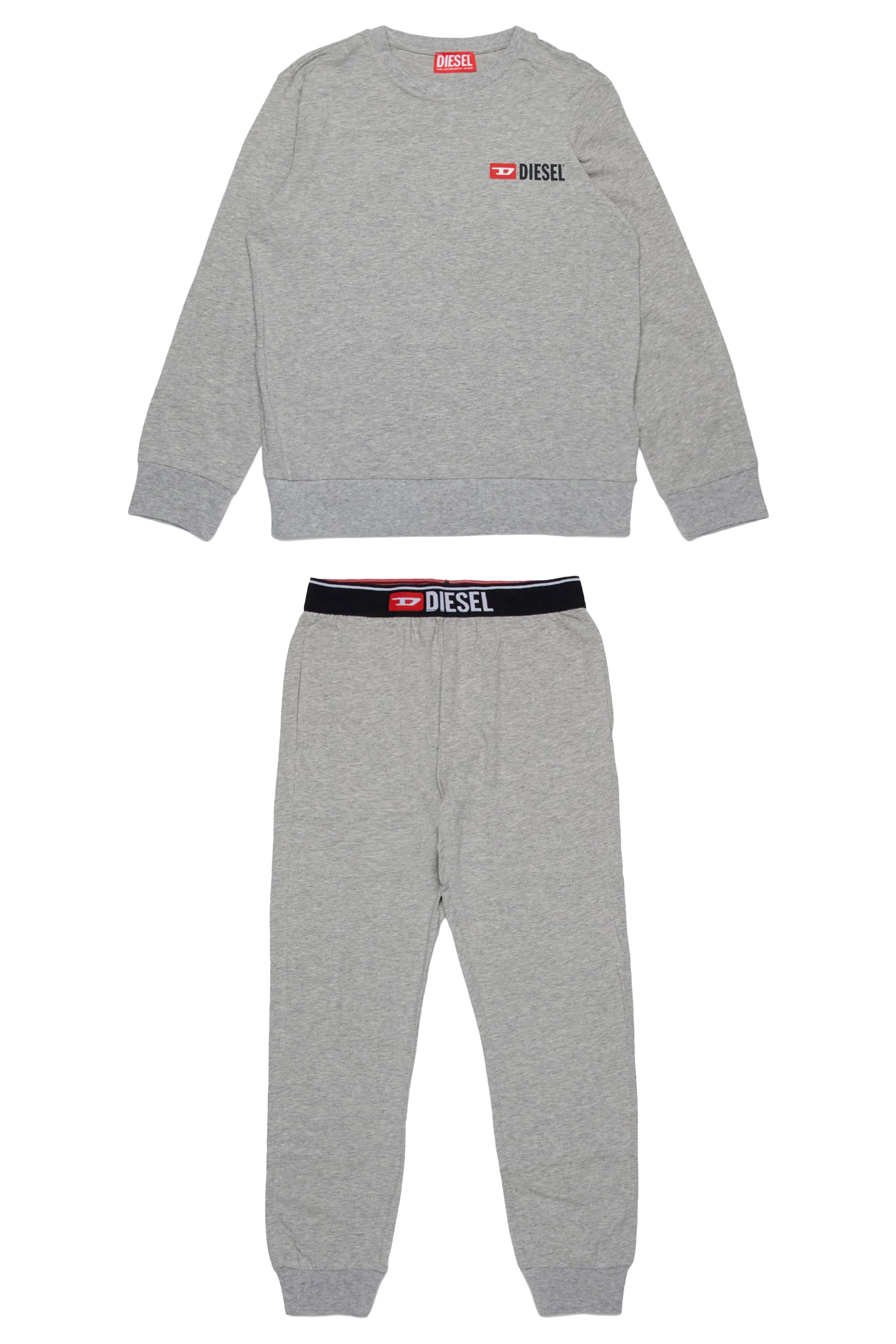 Pyjama set with logo - Grigio Melange Nuovo
