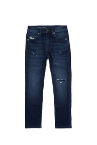 Washed denim trousers - Denim