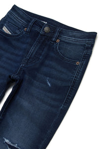 Washed denim trousers - Denim