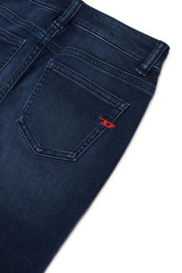 Washed denim trousers - Denim