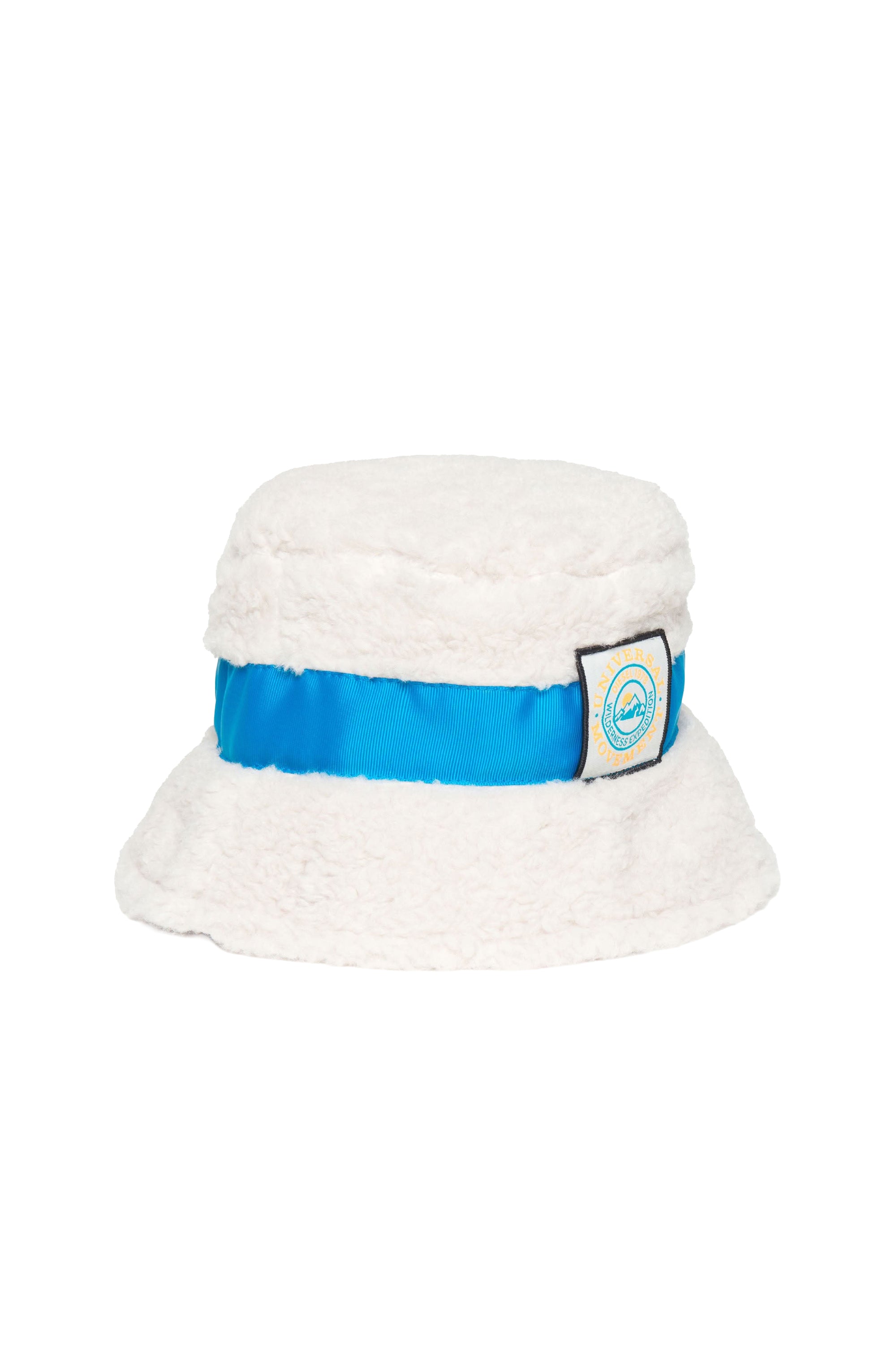 Bob à broderie en polaire - Crema