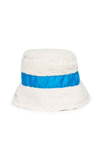 Bob à broderie en polaire - Crema