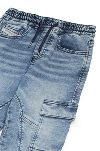 Washed denim trousers - Denim